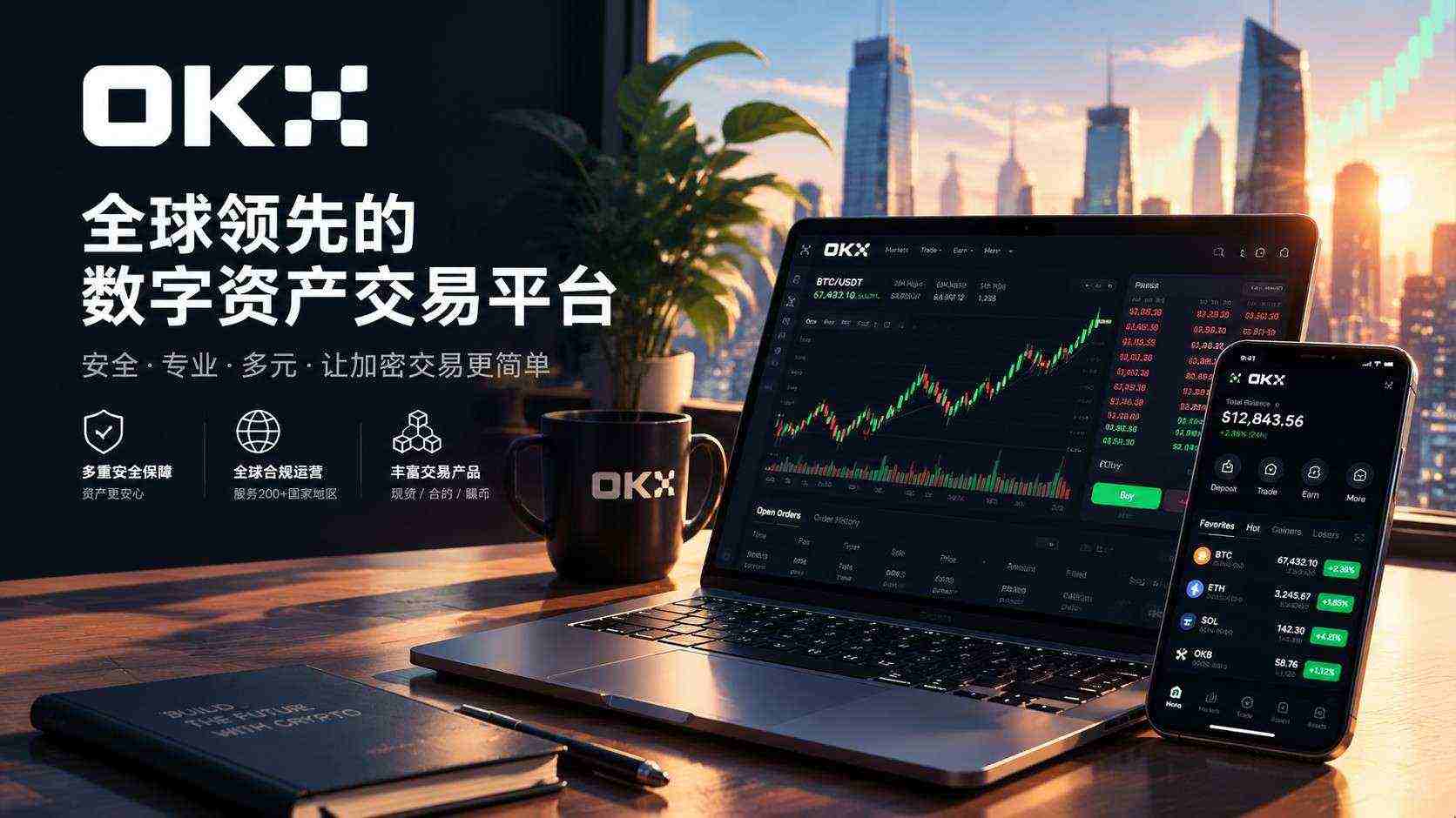 ouyi  实时行情界面
