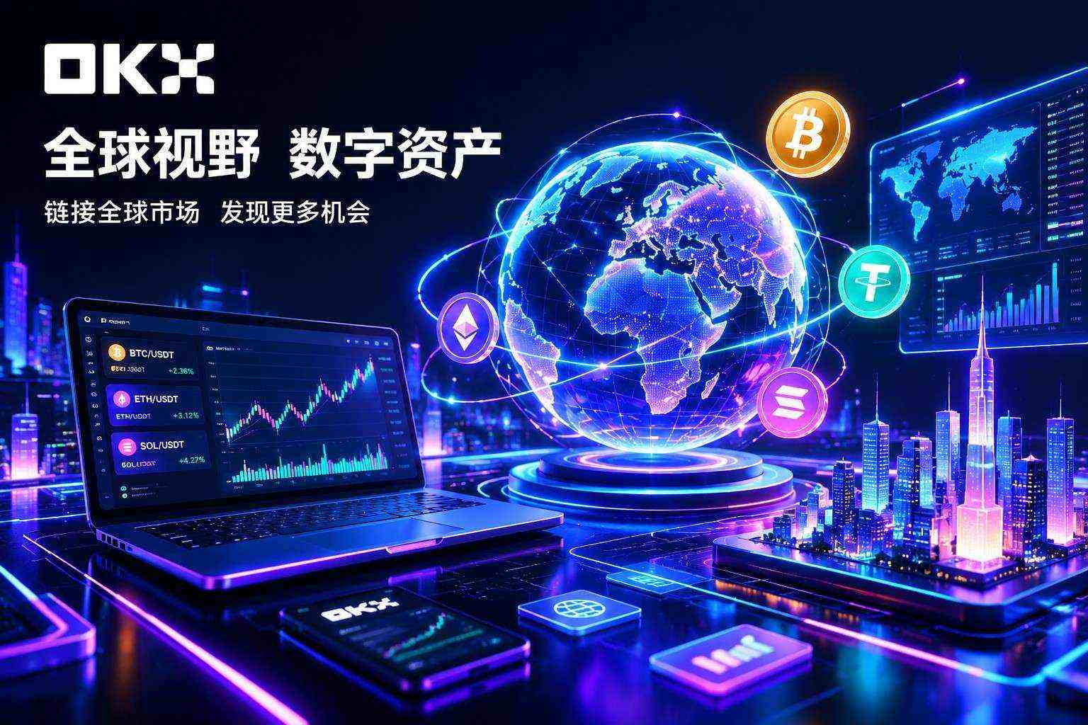ouyi  充提款流程界面